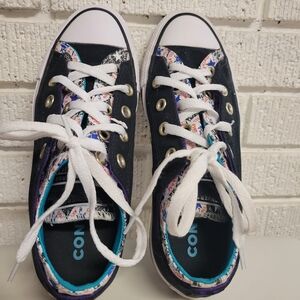 Converse Womans Blue and White Sneakers